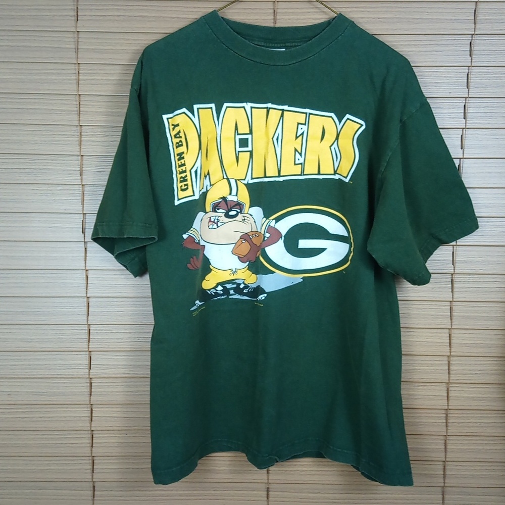 VTG Tour Champ Green Bay Packers Taz NFL Short Sleeve T-shirt Men's Sz XL 1997